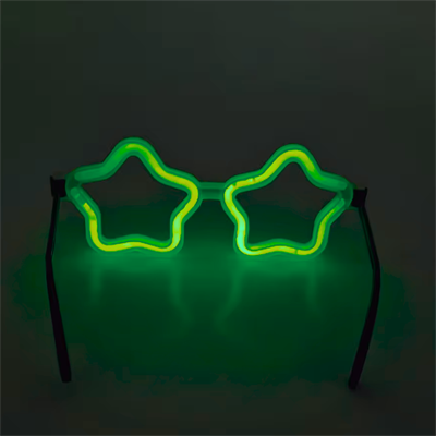 Yıldız Glow Gözlük - Yıldız Şekilli Glow Stick Gözlüğü - Glow Partisi Gözlük 12 Adet (3936)
