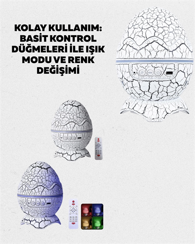 Yıldız Gökyüzü Efektli Çok Modlu Gece Işığı