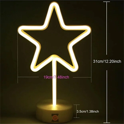 Yıldız Neon LED Lamba