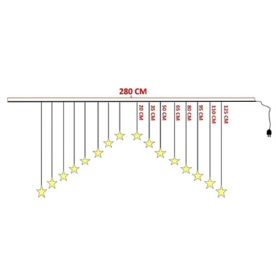 Yıldız Perde Led Çapraz