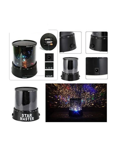 Yıldız Projeksiyon Gece Lambası Renkli Galaksi Işık Projektörü