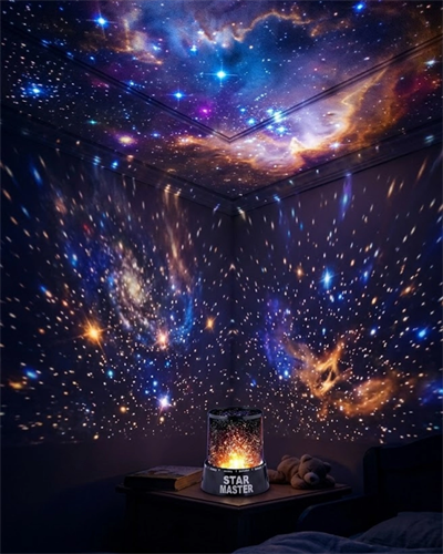 Yıldız Projeksiyon Gece Lambası Renkli Galaksi Işık Projektörü