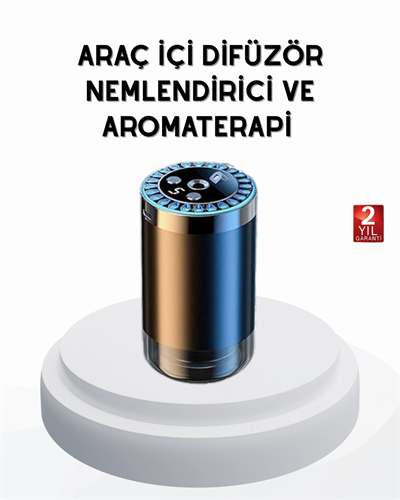 Yıldız Projeksiyonlu Araç İçi Hava Nemlendirici ve Difüzör