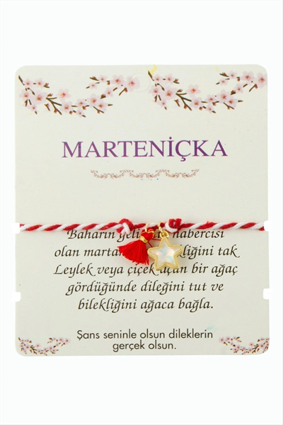 Yıldız Püskül Marteniçka İp Bileklik