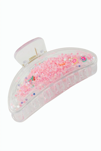 Yıldız Şeffaf Mandal Toka 8 cm