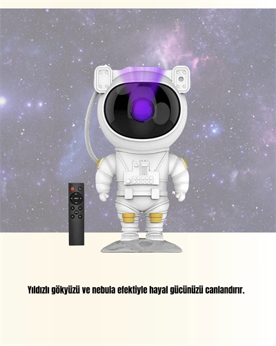 Yıldız ve Ay Efektli Uzaktan Kumandalı Projeksiyon Lamba