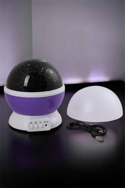 Yıldızlı Gökyüzü Projeksiyon Gece Lambası Hareketli Işık Şovu