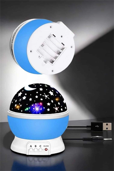 Yıldızlı Gökyüzü Projeksiyon Gece Lambası Hareketli Işık Şovu