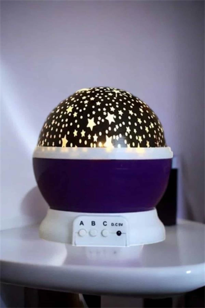 Yıldızlı Gökyüzü Projeksiyon Gece Lambası Hareketli Işık Şovu