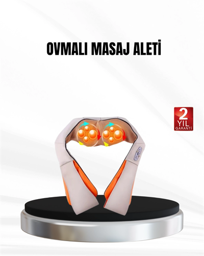 Yoğurmalı Isıtmalı Masaj Aleti – Ev, Ofis ve Araç Kullanımına Uygun, Çok Bölgeli Masaj Sistemi