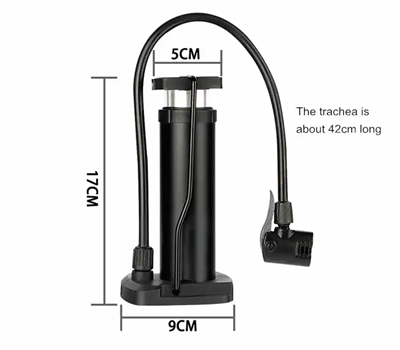 Yüksek Basınçlı Alüminyum Gümüş Renk Top Bisiklet Taşınabilir Hava Ayak Pompası