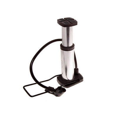 Yüksek Basınçlı Alüminyum Gümüş Renk Top Bisiklet Taşınabilir Hava Ayak Pompası