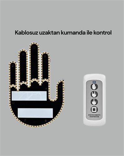 Yüksek Görünürlüklü Otomobil Jest Işığı – 3 Modlu LED Arka Cam Aksesuarı, Pratik ve Eğlenceli