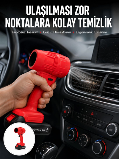 Yüksek Hızlı Elektrikli Toz Temizleme ve Üfleme Cihazı Yeni Nesil