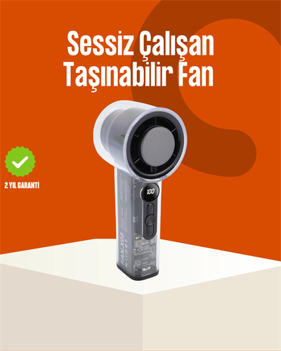 Yüksek Hızlı Şarjlı Fan | Kamp, Ofis ve Açık Hava İçin İdeal