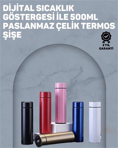 Yüksek Isı Korumasına Sahip Taşınabilir Çelik Termos