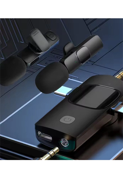 Yüksek Kalite Profesyonel 3 In 1 Kablosuz Taşınabilir Yaka Mikrofonu Youtube Facebook Tiktok