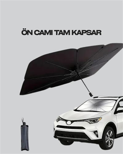 Yüksek Kaliteli Cam Elyaf İskeletli Araba Şemsiyesi – Tüm Araçlara Uygun