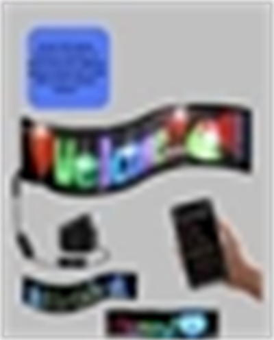 Yüksek Parlaklık Ayarlı RGB LED Ekran Kayan Yazı ve Grafik Destekli Esnek Panel