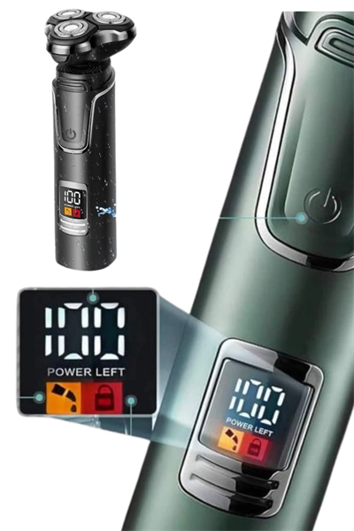 Yüksek Performanslı 3 Başlıklı Profesyonel Şarjlı Islak ve Kuru Kullanıma Uygun