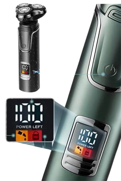 Yüksek Performanslı 3 Başlıklı Profesyonel Şarjlı Islak ve Kuru Kullanıma Uygun