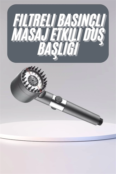 Yüksek Performanslı Masaj Etkili Su Tasarruflu Duş Başlığı Krom Kaplama Uzun Ömürlü
