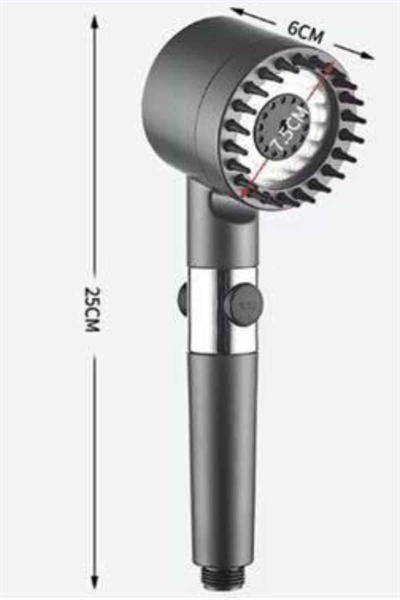 Yüksek Performanslı Masaj Etkili Su Tasarruflu Duş Başlığı Krom Kaplama Uzun Ömürlü