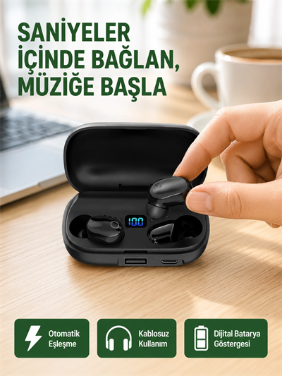 Yüksek Ses Kaliteli A10s TWS Bluetooth 5.0 Kablosuz Kulaklık Yeni Nesil
