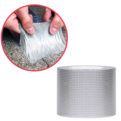 Yüksek Sıcaklık Dayanan Su Geçirmez Çatı Boru Duvar Çatlak Onarıcı Yapışkan Bant Folyo 5 Cm Bx40