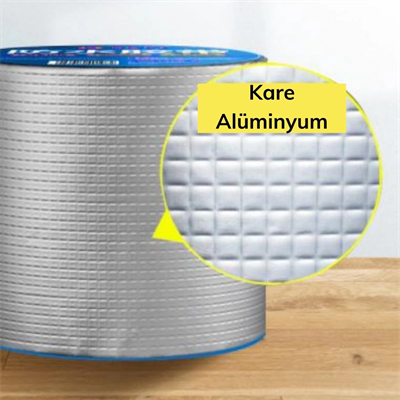 Yüksek Sıcaklık Dayanan Su Geçirmez Çatı Boru Duvar Çatlak Onarıcı Yapışkan Bant Folyo 10 Cm Bx40