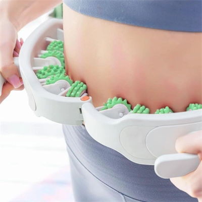 Yumurcak Shop® 12 Tekerlekli Ayarlanabilir Bacak,Bel ve Kol Masaj Aleti – 360° Tam Daire Derin Doku Kas ve Lenfatik Masaj Silindiri