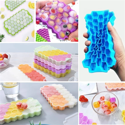 37 Bölmeli Slikon Petek Şeklinde Buz Kalıbı