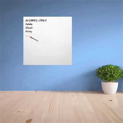 Yumurcak Shop® Ders Çalışma Yazı Tahtası Manyetik Mıknatıslı Duvar Stickerı