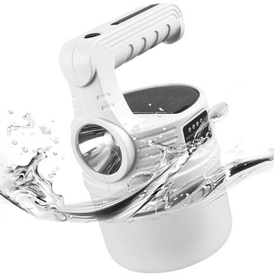 Yumurcak Shop® LED Güneş Enerjili Kamp Lambası–2000 Lümen Süper Parlak, 5 Aydınlatma Modlu,USB ile Şarj Edilebilir Dış Mekan,Asılabilir Torch El Fener