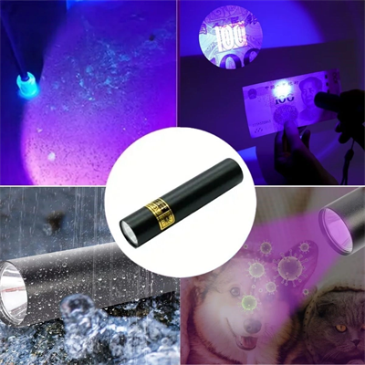 Yumurcak Shop® Mini Cep Boy USB İle Şarj Olan Oje Kurutucu Sahte Para Kontol LED UV Mor Işık El Feneri