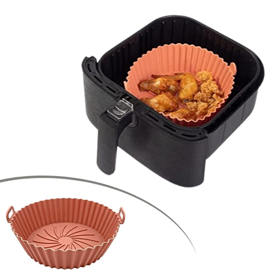 Yumurcak Shop® Renkli Isıya Dayanıklı Yıkanılabilir Silikon Fırın Ve Airfryer Yuvarlak Model Pişirme Matı 20 Cm