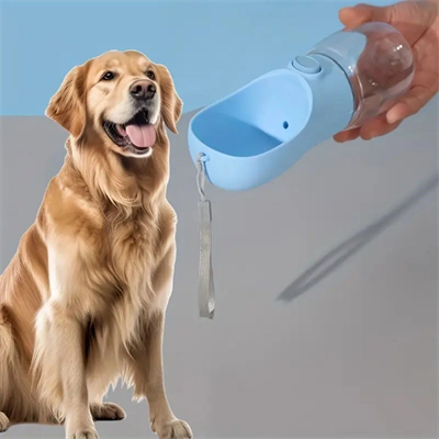 Yumurcak Shop® Taşınabilir Butonlu 350 ml Evcil Hayvan Suluğu