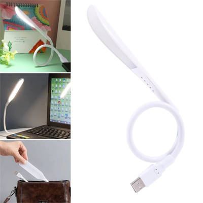 USB Girişli 14 Ledli 3 Kademeli Dokunmatik Masa/Kitap Okuma Lambası Ledi Beyaz