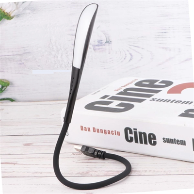 USB Girişli 14 Ledli 3 Kademeli Dokunmatik Masa/Kitap Okuma Lambası Ledi Siyah