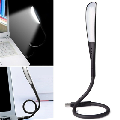 USB Girişli 14 Ledli 3 Kademeli Dokunmatik Masa/Kitap Okuma Lambası Ledi Siyah