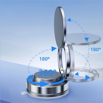 Yumurcak Shop® Vakumlu Manyetik Telefon Tutucu – Güçlü Vakum 360° Döner Araç İçi Telefon Standı, Ultra Sabit Manyetik Destekli Mobil Cihaz Aparatı