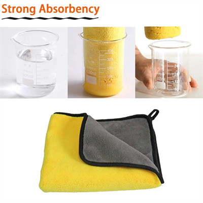 Yünlü Mikrofiber Araba Temizlik Bezi 50x70