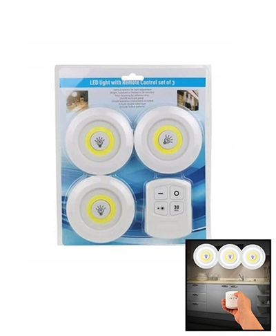Yuvarlak 3 Parça  Dokunmatik - Kumandalı Lamba Seti Bx40