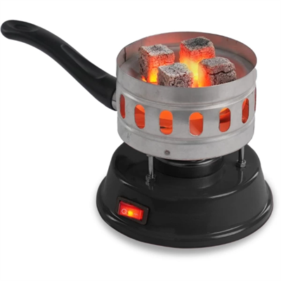 Yuvarlak Galvaniz Elektrikli Nargile Köz Ocağı