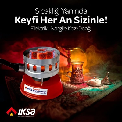Yuvarlak Galvaniz Elektrikli Nargile Köz Ocağı