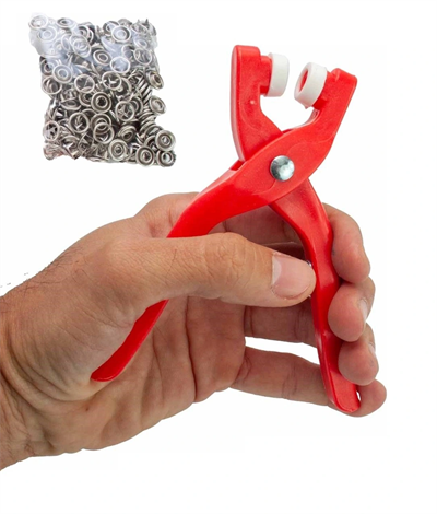 Yuvarlak Halkalı Kuş Gözü Pensesi 9.5 Mm - Bebek Elbise Çıtçıt Montaj Seti 100lü