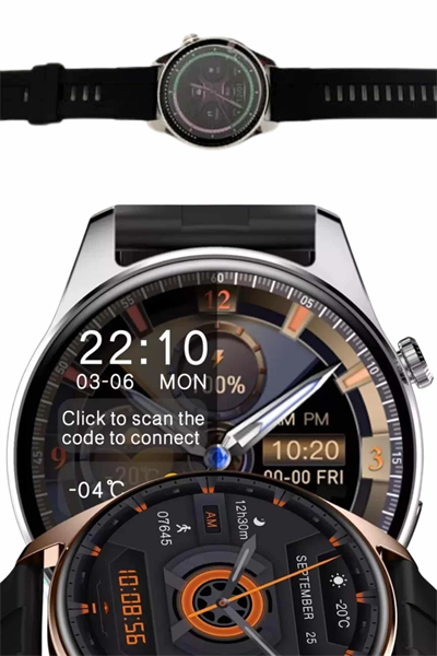 Yuvarlak Kasa 46mm Akıllı Saat Android Ve IOS Uyumlu Uyku ve Sağlık Takibi