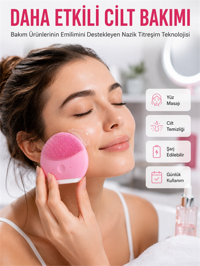 Yüz Makyaj Temizleme Cihazı Yüz Masaj Aleti Cilt Bakım Aleti