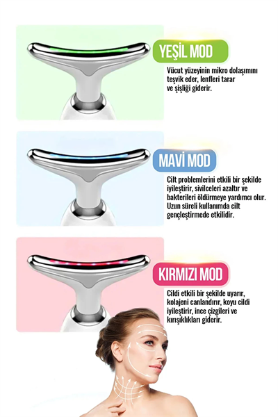 Yüz Ve Boyun Kırşıklık Giderici Ems Güzellik Cihazı ( Gıdık,sarkma,kırışıklık)