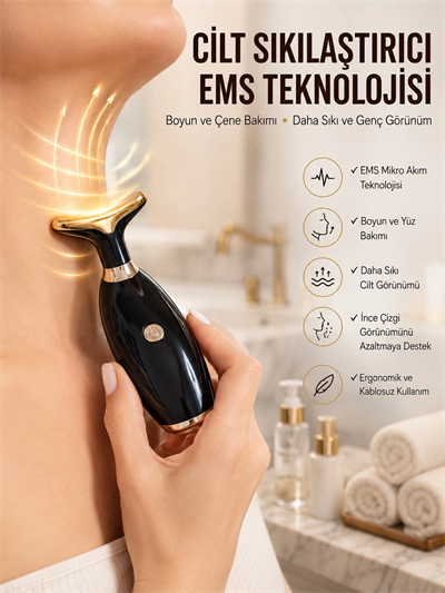 Yüz Ve Boyun Kırşıklık Giderici Ems Güzellik Cihazı Gıdık,Sarkma,Kırışıklık Yüz Masaj Aleti